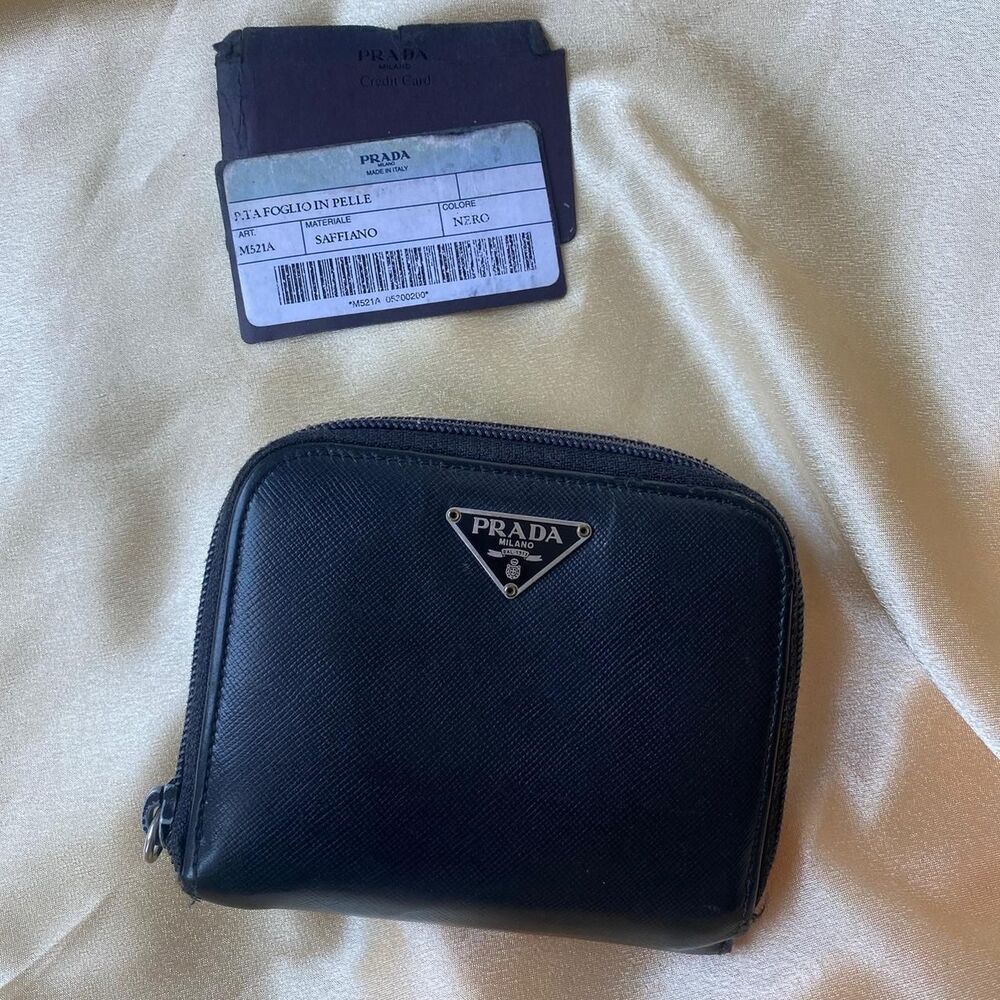 Authentic Prada Saffiano Lux Leather Wallet